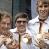 Монреаль 1976: мужская команда рапиристов ФРГ - Олимпийские чемпионы Монреаль 1976: мужская команда рапиристов ФРГ - Олимпийские чемпионы. В центре - будущий Президент МОК Томас Бах (Thomas Bach)