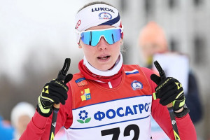 Алина Пеклецова финишировала первой в гонке преследования в Финале Кубка России в Кировске