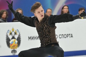 Фигурист Евгений Семененко — победитель этапа Гран-при России в Казани